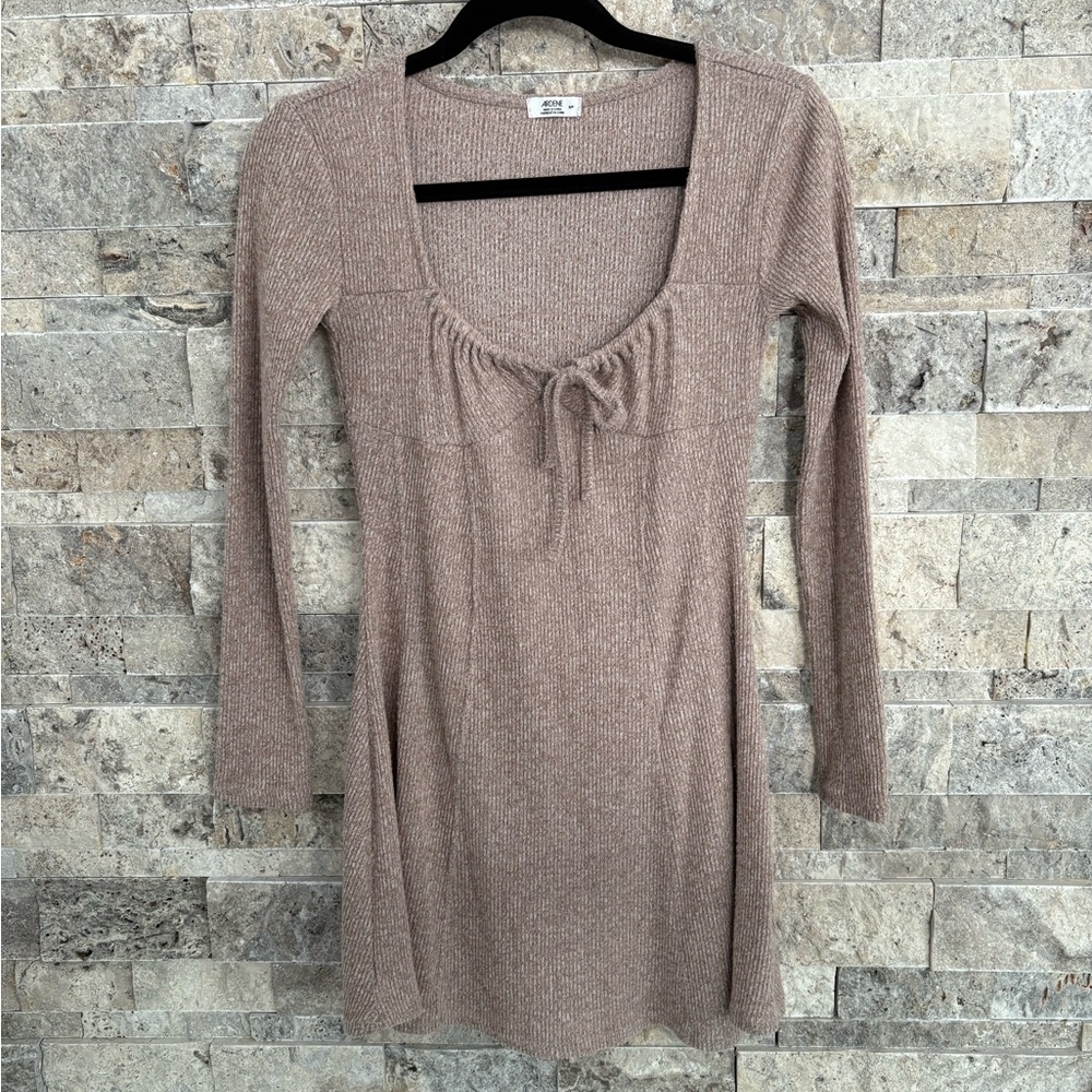 Ardene Taupe Long Sleeve Dress, size S‎